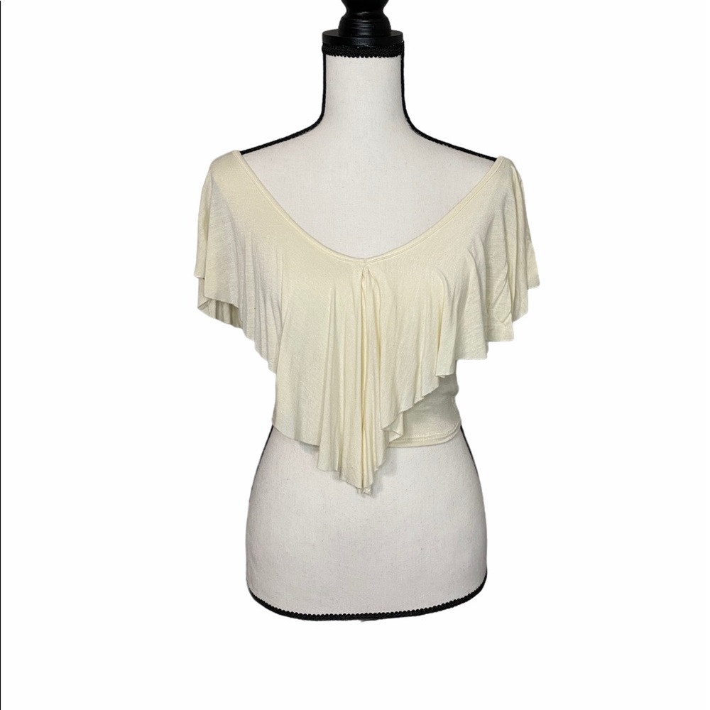 Cream crop top